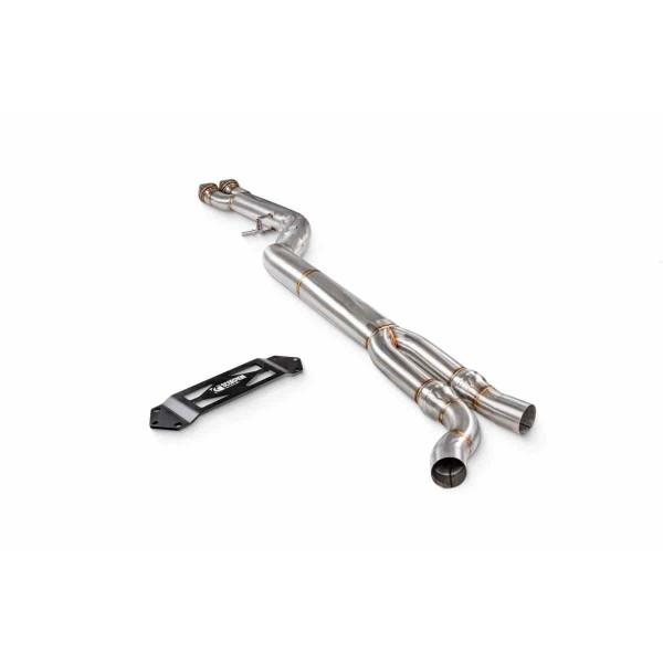 Suppression de filtres à particules Single Mid Pipe inox SCORPION pour BMW M2 Competition F87N S55 (2018-2022)