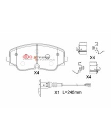Kit Disques / Plaquettes de freins avant DBA pour AUDI S3 8Y 310Ch (2020+)(357mm)