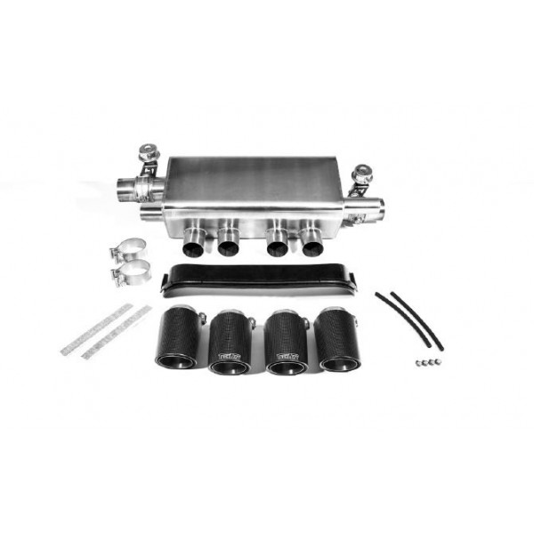 Silencieux d'échappement à valves TECHART pour PORSCHE 991.2 S / 4S avec PSE (2017-2019)