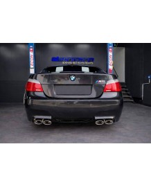 Echappement inox EISENMANN pour BMW M5 E61-Ligne cat-back à à valves (sorties ovales)