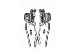 Echappement inox EISENMANN pour BMW M5 E61-Ligne cat-back à à valves (sorties ovales)