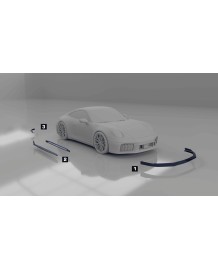 Spoiler Avant TECHART pour PORSCHE 992.2 Carrera 4 / T / 4S sans pack SportDesign (2025+)