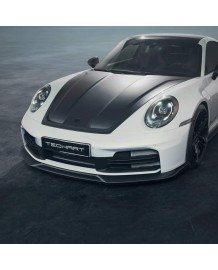 Spoiler Avant TECHART pour PORSCHE 992.2 Carrera 4 / T / 4S sans pack SportDesign (2025+)