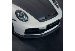 Spoiler Avant Carbone TECHART pour PORSCHE 992.2 Carrera 4 / T / 4S sans pack SportDesign (2025+)