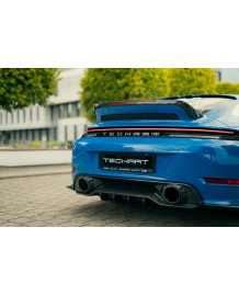 Diffuseur arrière central carbone TECHART pour PORSCHE 992.2 Carrera 4 T S 4S (2025+)