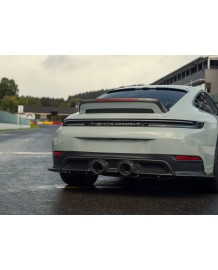 Diffuseur arrière central carbone TECHART pour PORSCHE 992.2 Carrera GTS / 4 GTS (2025+)