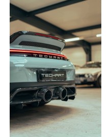 Diffuseur arrière central carbone TECHART pour PORSCHE 992.2 Carrera GTS / 4 GTS (2025+)