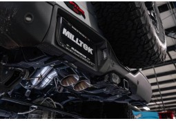 Ligne d'échappement inox Cat-Back à valves MILLTEK pour FORD Bronco Raptor 3.0 V6 Ecoboost 4 portes 6th Gen (2022+)