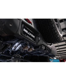 Ligne d'échappement inox Cat-Back à valves MILLTEK pour FORD Bronco Raptor 3.0 V6 Ecoboost 4 portes 6th Gen (2022+)