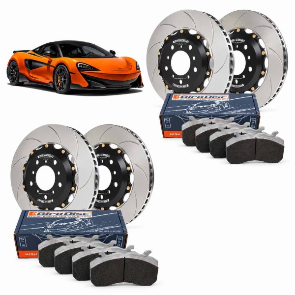 Kit conversion Acier Disques / Plaquettes de freins GIRODISC pour McLAREN 600LT (Origine Céramique) Kit conversion Acier Disques / Plaquettes de freins GIRODISC pour McLAREN 600LT (Origine Céramique)