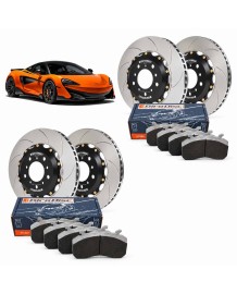 Kit conversion Acier Disques / Plaquettes de freins GIRODISC pour McLAREN 600LT (Origine Céramique)