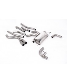 Ligne d'échappement inox Cat-Back à valves MILLTEK pour BMW M240ix Coupé G42 LCI (2026+)