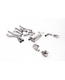 Ligne d'échappement inox Cat-Back à valves MILLTEK pour BMW M240ix Coupé G42 LCI (2026+)