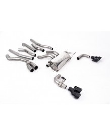 Ligne d'échappement inox Cat-Back à valves MILLTEK pour BMW M240ix Coupé G42 LCI (2026+)