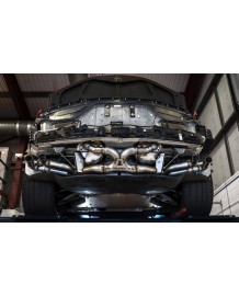 Ligne d'échappement inox FAP-Back à valves MILLTEK Corvette C8 6.2 V8 avec FAP (2024+)