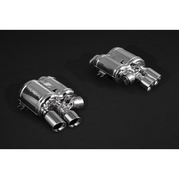 Silencieux d'échappement inox à valves CAPRISTO pour FERRARI 550 575 MARANELLO Silencieux d'échappement inox à valves CAPRISTO pour FERRARI 550 575 MARANELLO