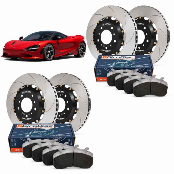 Kit conversion Acier Disques / Plaquettes de freins GIRODISC pour McLAREN 750S (Origine Céramique) Kit conversion Acier Disques / Plaquettes de freins GIRODISC pour McLAREN 750S (Origine Céramique)