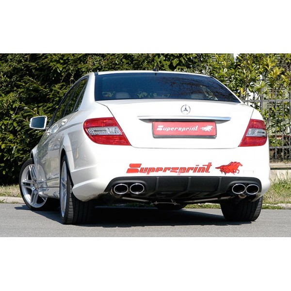 Silencieux arrières Supersprint pour Mercedes Classe C (W204) 4 Cylindres Diesel