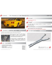 Intermediaire Inox QuickSilver Sport pour Ferrari 550 (1997-2003)