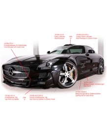 Kit carrosserie MEC Design pour Mercedes SLS