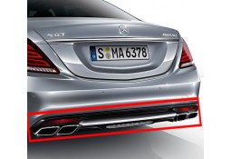 Diffuseur arrière avec sorties d'echappement AMG pour Mercedes Classe S (W222) Pack AMG