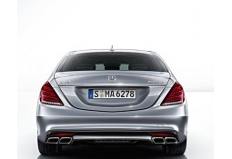 Diffuseur arrière avec sorties d'echappement AMG pour Mercedes Classe S (W222) Pack AMG