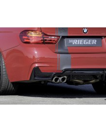 Diffuseur arrière Rieger 2 sorties à gauche pour Bmw Série 4 (F32/33/36) Pack M