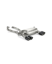 Ligne d'échappement Titane Cat Back (après catalyseurs) à valves AKRAPOVIC pour BMW M4 F82 F83 - M3 F80 (2014-2018)