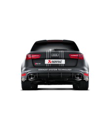 Echappement AKRAPOVIC pour AUDI RS6 Avant C7 - Ligne Cat-Back à valves
