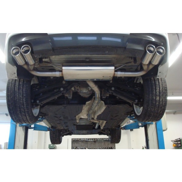 Enjoliveur échappement Acier Inox Pour BMW 318, X3 E83 F25 - Embout Silencieux Style, Diam. 8.6 à 11.6cm - Sans Perçage