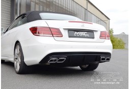 Diffuseur arrière + embouts échappement MEC DESIGN pour Mercedes Classe E (C207) Pack AMG (-2013)