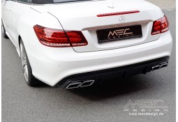 Diffuseur arrière + embouts échappement MEC DESIGN pour Mercedes Classe E (C207) Pack AMG (-2013)