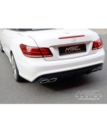 Diffuseur arrière + embouts échappement MEC DESIGN pour Mercedes Classe E (C207) Pack AMG (-2013)