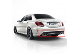 Diffuseur arrière + embouts échappements C63 AMG pour Mercedes Classe C (W205) Pack AMG