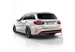 Diffuseur arrière + embouts échappements C63 AMG pour Mercedes Classe C (W205) Pack AMG