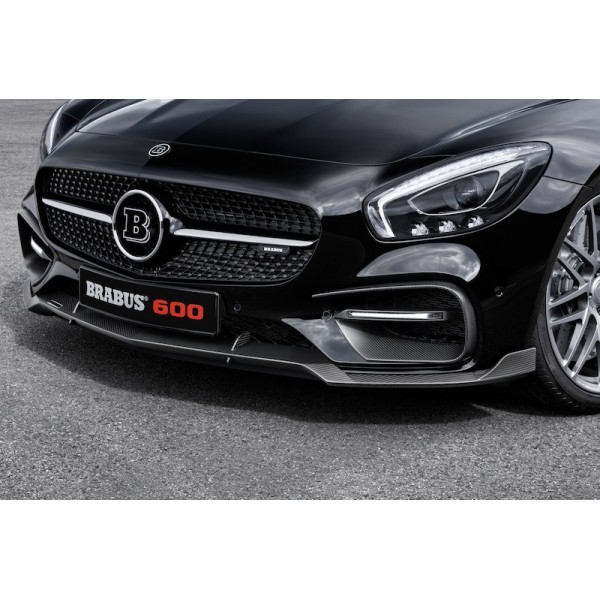 Extensions de pare-chocs avant en Carbone avec feux de jour à LED BRABUS pour Mercedes AMG GT (C190) 