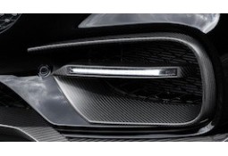 Extensions de pare-chocs avant en Carbone avec feux de jour à LED BRABUS pour Mercedes AMG GT (C190) 