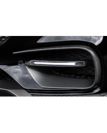 Extensions de pare-chocs avant en Carbone avec feux de jour à LED BRABUS pour Mercedes AMG GT (C190) 