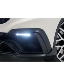 Extensions de pare-chocs avant en Carbone avec feux de jour à LED BRABUS pour Mercedes GLE 63 AMG Coupé (C292)