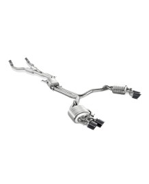 Ligne d'échappement Cat-Back Akrapovic en Titane pour Audi S6 Avant/limousine (C7)(2013-)