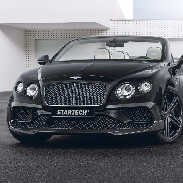 Extensions de pare-chocs avant en carbone STARTECH pour Bentley Continental GTC (2015-)