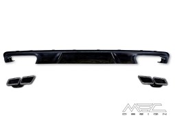 Diffuseur arrière MEC DESIGN + embouts échappement AMG pour Mercedes Classe E (W212) Pack AMG (-03/2013)