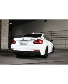 Diffuseur arrière 4 sorties en Carbone 3DDesign pour Bmw Série 2 Pack M (F22)