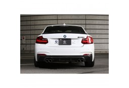 Diffuseur arrière 4 sorties en Carbone 3DDesign pour Bmw Série 2 Pack M (F22)