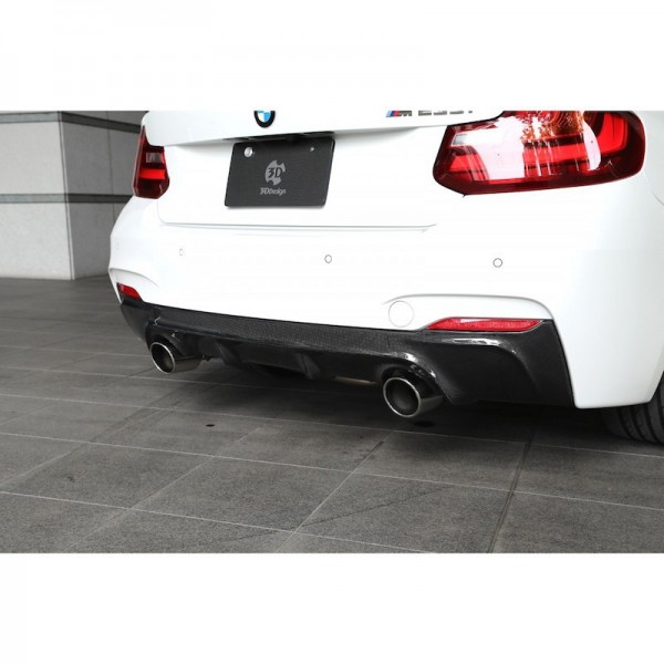 Diffuseur arrière en Carbone 3DDesign pour Bmw Série 2 Pack M (F22)