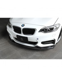 Spoiler avant en Carbone 3DDesign pour Bmw Série 2 Pack M (F22)