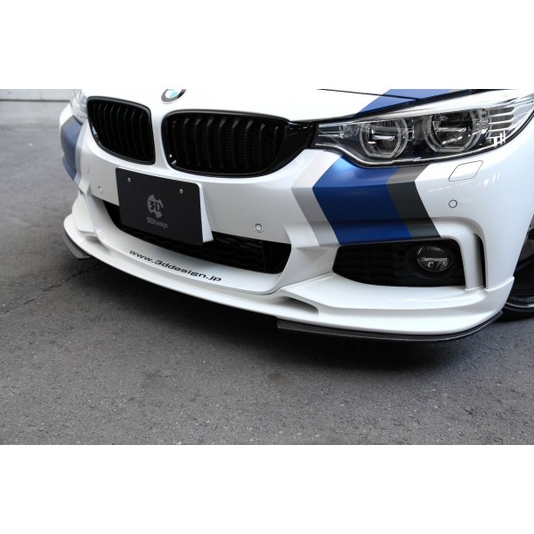 Lames de Spoiler avant en carbone 3DDesign pour Bmw Série 4 (F32/F33/F36) Pack M