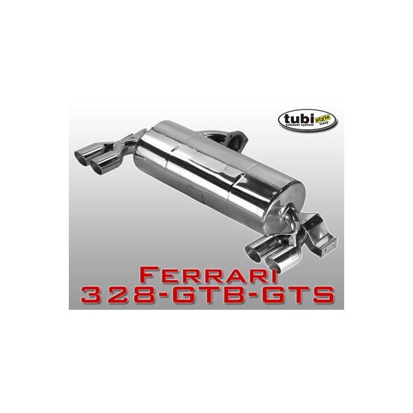 Echappement sport Inox Tubi Style pour Ferrari 328 Catalysée / Mondial 3,2