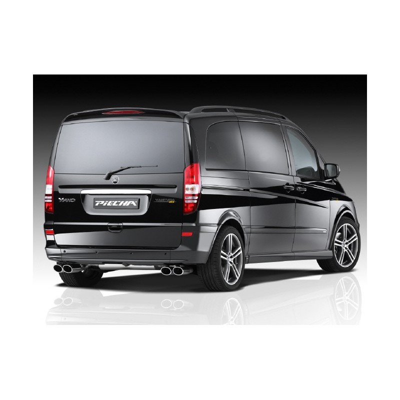 Ligne D'échappement Complète Pour Mercedes Vito W639 109/111/115 CDI LWB - Acier Aluminié - Garantie 30 Mois