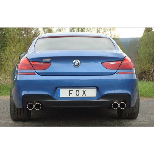 Echappement sport FOX 4 sorties pour BMW Série 6  640i (F12/F13) Pack M